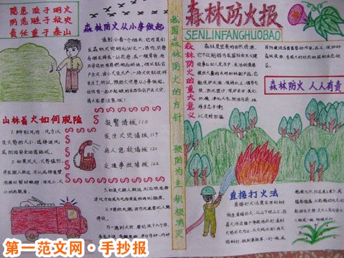 防震减灾手抄报：森林火灾有哪些危险