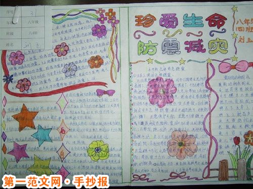 科普防震减灾手抄报：地震知识