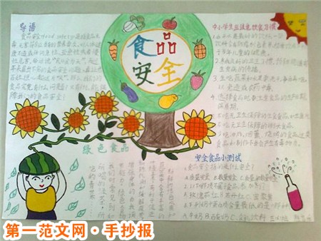 食品安全手抄报:化学性食物中毒 食品安全手抄报:化学性食物中毒