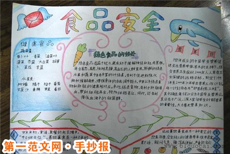 小学生安全手抄报：食物中毒时急救方法