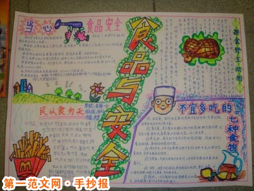 食品安全手抄报:怎样预防食物中毒 食品安全手抄报:怎样预防食物中毒