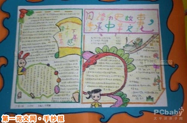 历史手抄报：品历史故事 传中华文化