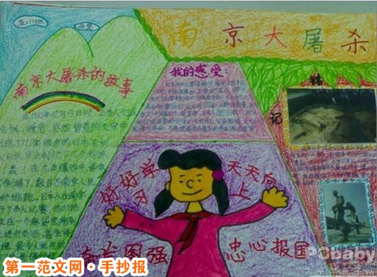 中国历史手抄报:关于南京大屠杀 中国历史手抄报:关于南京大屠杀