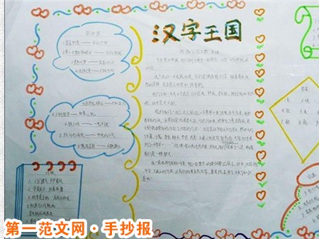 汉字手抄报：甲骨文