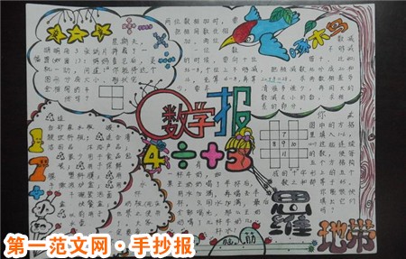 小学生数学手抄报：斯隆先生的四片果树林