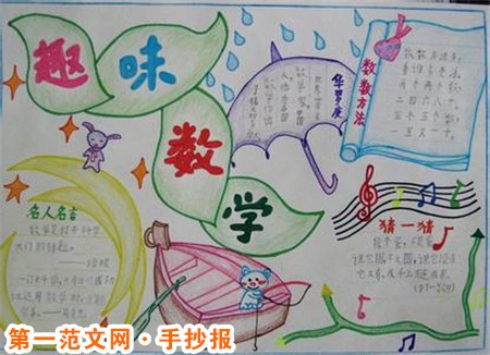 小学生数学手抄报：萧伯纳的回信