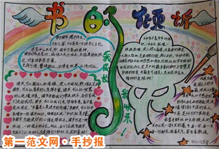 读书手抄报版面设计图：学贵在思