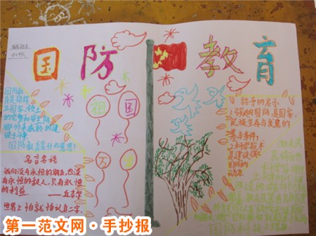 小学生国防教育手抄报：加强国防建设
