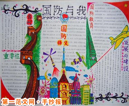 小学生国防教育手抄报：什么是国防教育