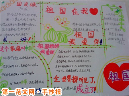 我爱祖国手抄报：不忘国耻