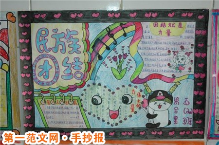 民族团结手抄报资料：民族精神