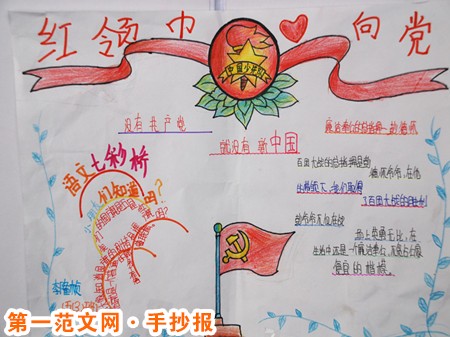 红领巾心向党手抄报：少先队简史