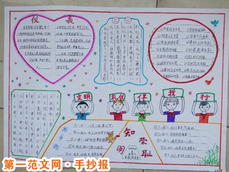 文明礼仪手抄报:文明礼仪常识 文明礼仪手抄报:文明礼仪常识