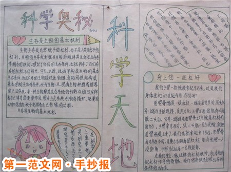 小学生手抄报：科学小知识