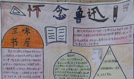 关于鲁迅的手抄报：鲁迅逝世