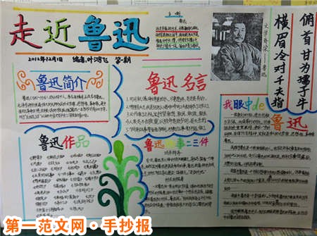 关于鲁迅的手抄报：走近鲁迅