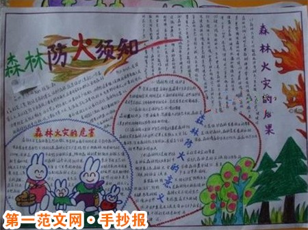 消防安全手抄报:扑救森林火灾 消防安全手抄报:扑救森林火灾