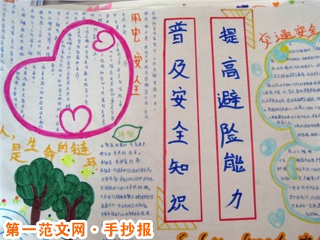 安全教育手抄报：台风前后的措施
