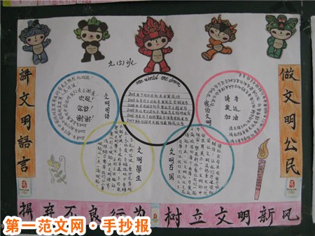 讲文明树新风手抄报：自修齐，至治平