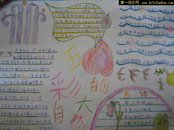 保护大自然手抄报