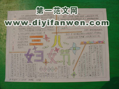 3.8妇女节手抄报图片